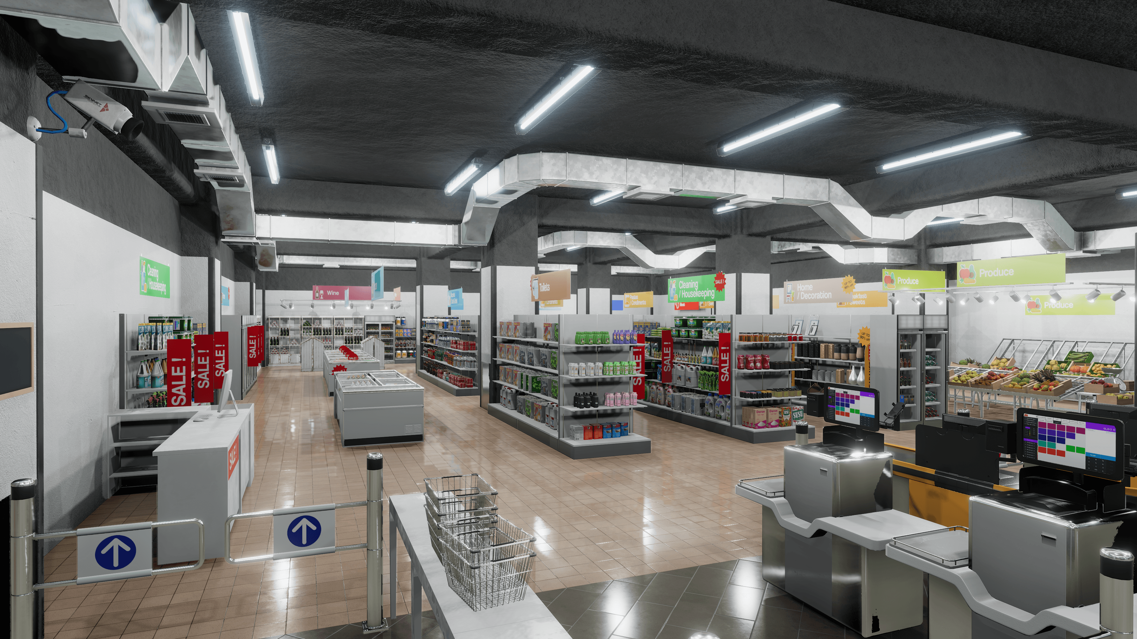 Supermarket environment