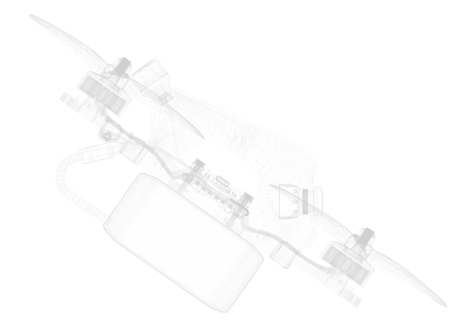 Wireframe drone